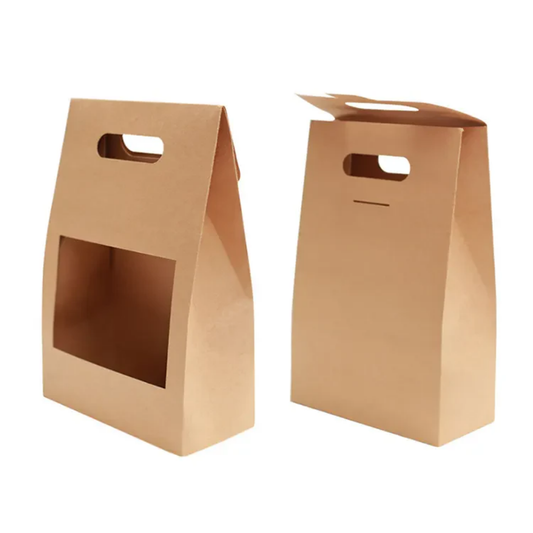 Cesta Vertical Kraft para Flores x10