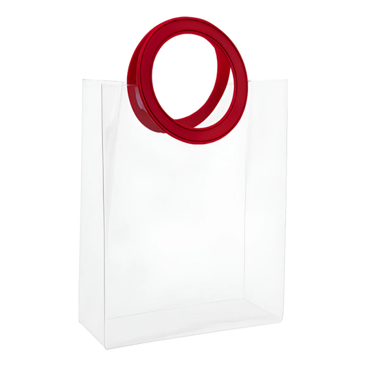 Bolsa Transparente pvc asa circular x10