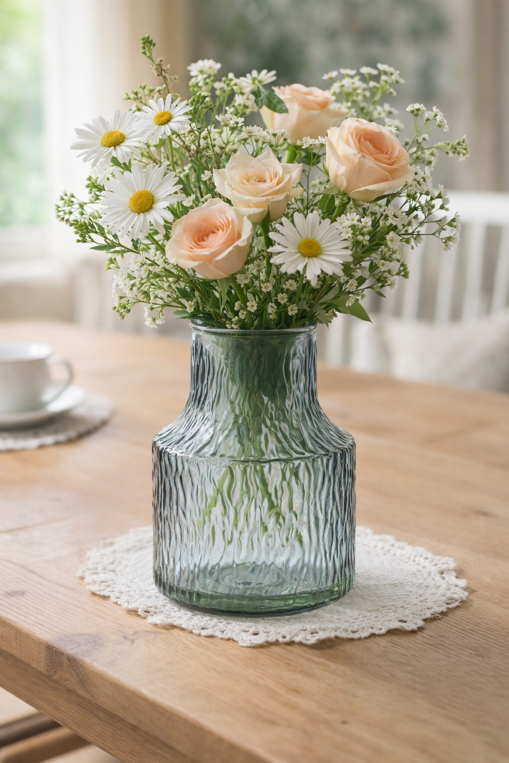 Florero de Vidrio Leila Verde