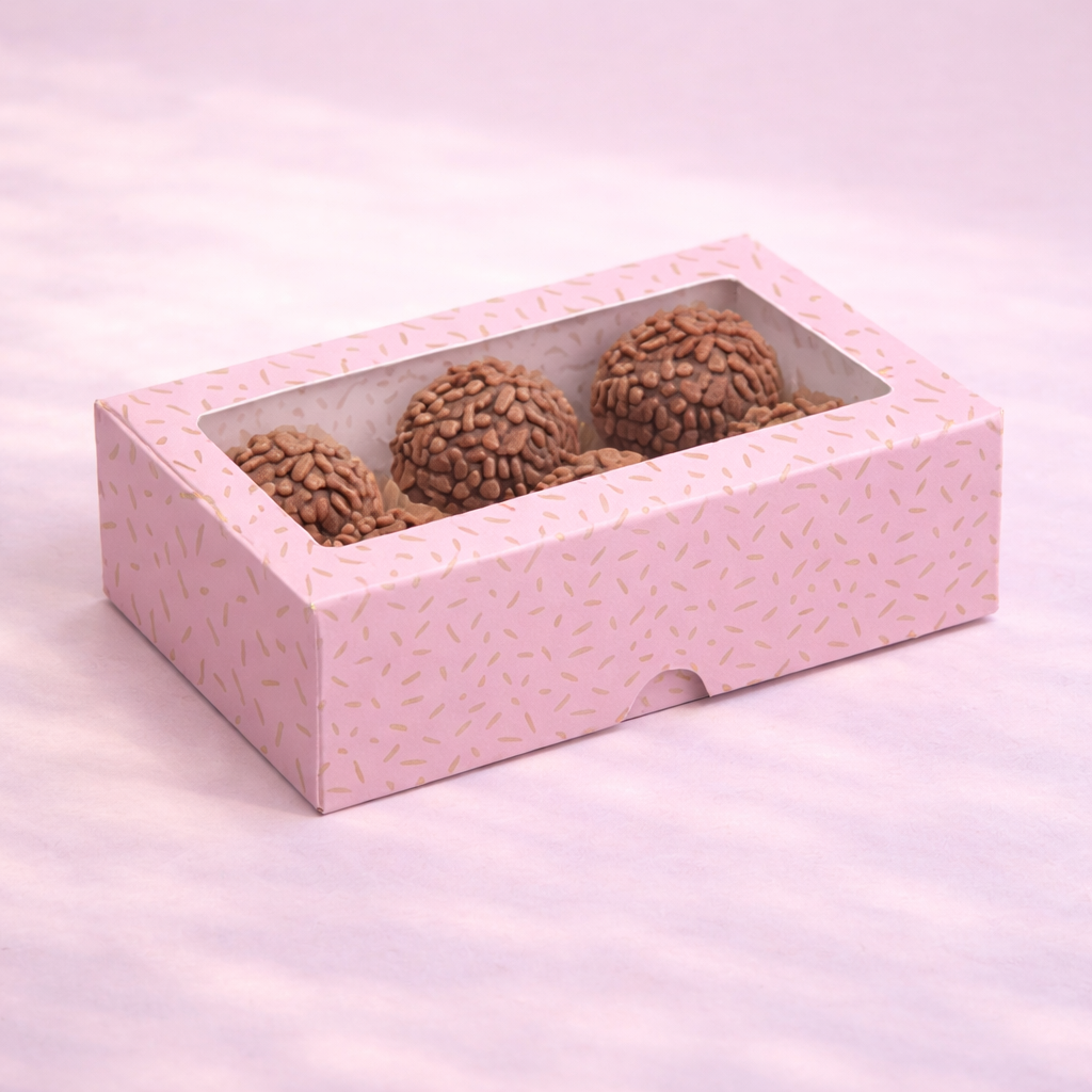Caja Para Bombones Rosa