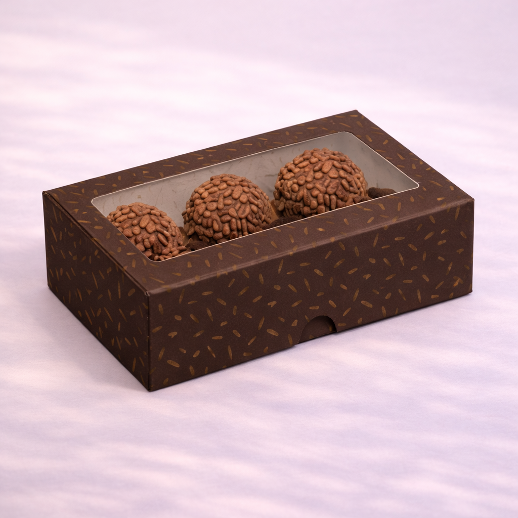 Caja Para Bombones Marrón