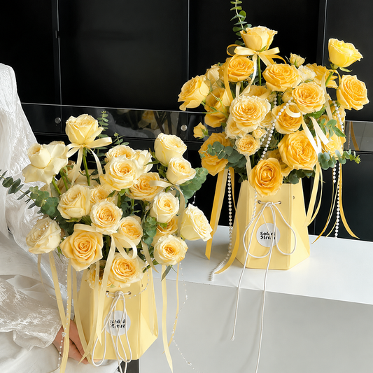 Cesta Origami para Flores x10