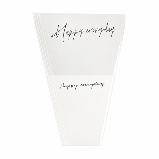 Cono Blanco Impermeable Para Flores x20