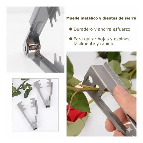 Pinza quita hojas y espinas