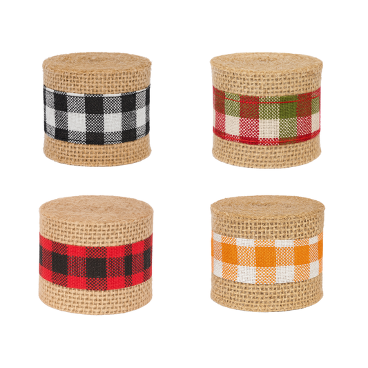 Cinta Arpillera Cuadrille x6