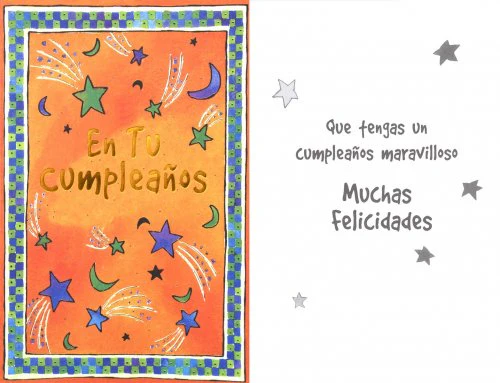 Tarjeta Feliz Cumpleaños Estrellas