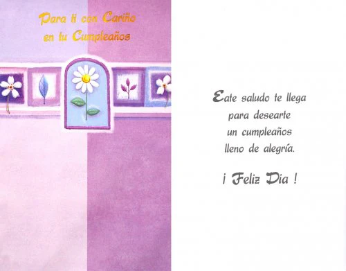 Tarjeta Para ti en tu cumpleaños