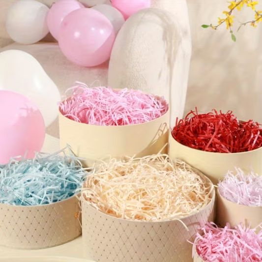 Virutas de Papel de Rafia Roja