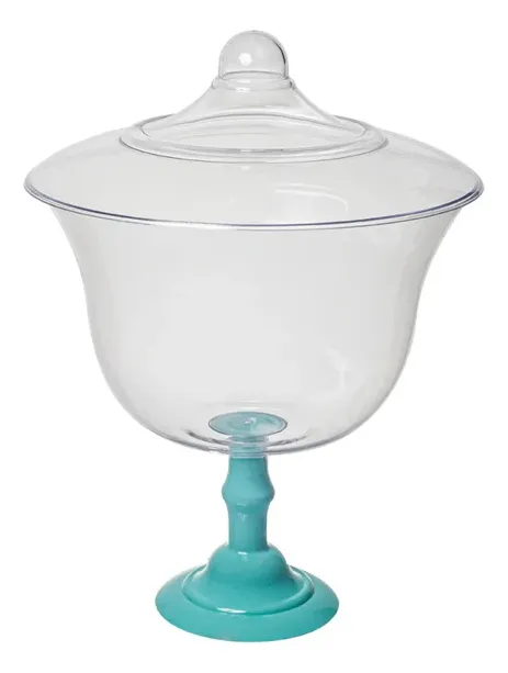 Caramelera Con Tapa Verde Agua