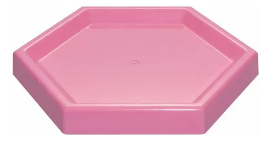 Bandeja Hexagonal Rosa Bebé