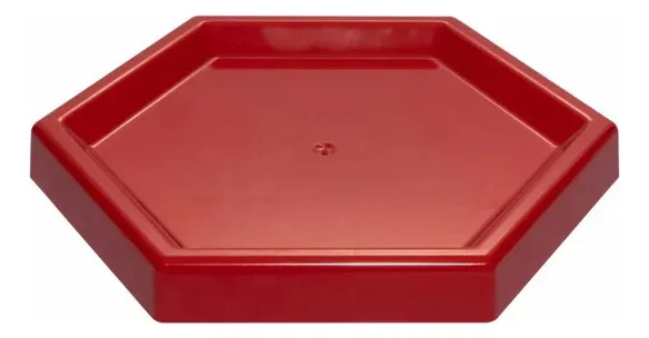 Bandeja Hexagonal Roja