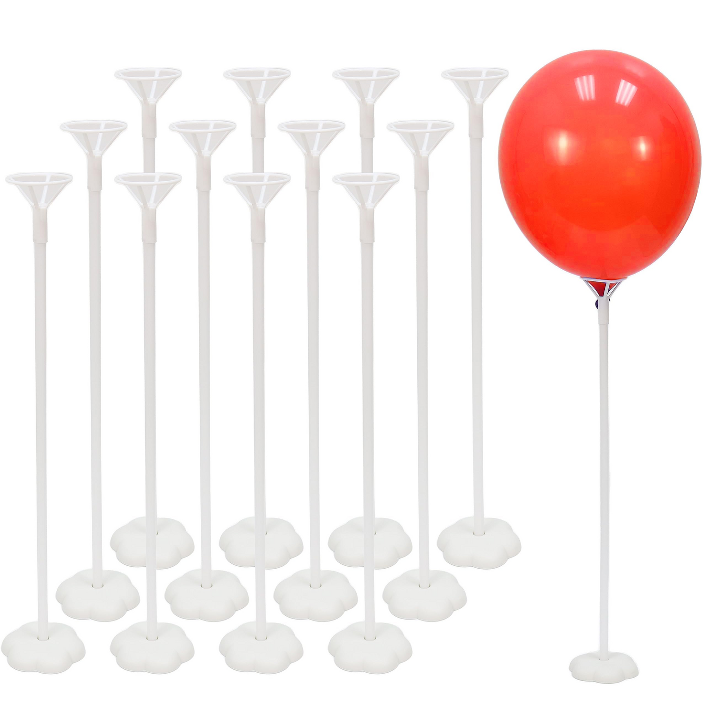 1Tutores con Base para Globos x12