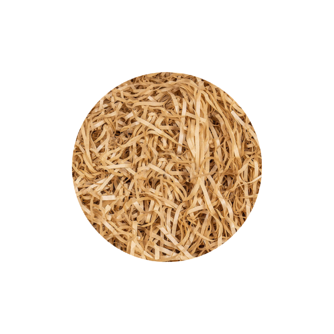 Virutas de papel de rafia con luz LED