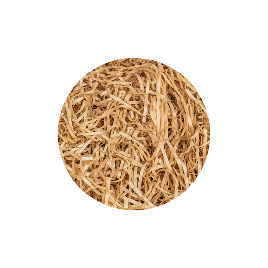 Virutas de papel de rafia con luz LED