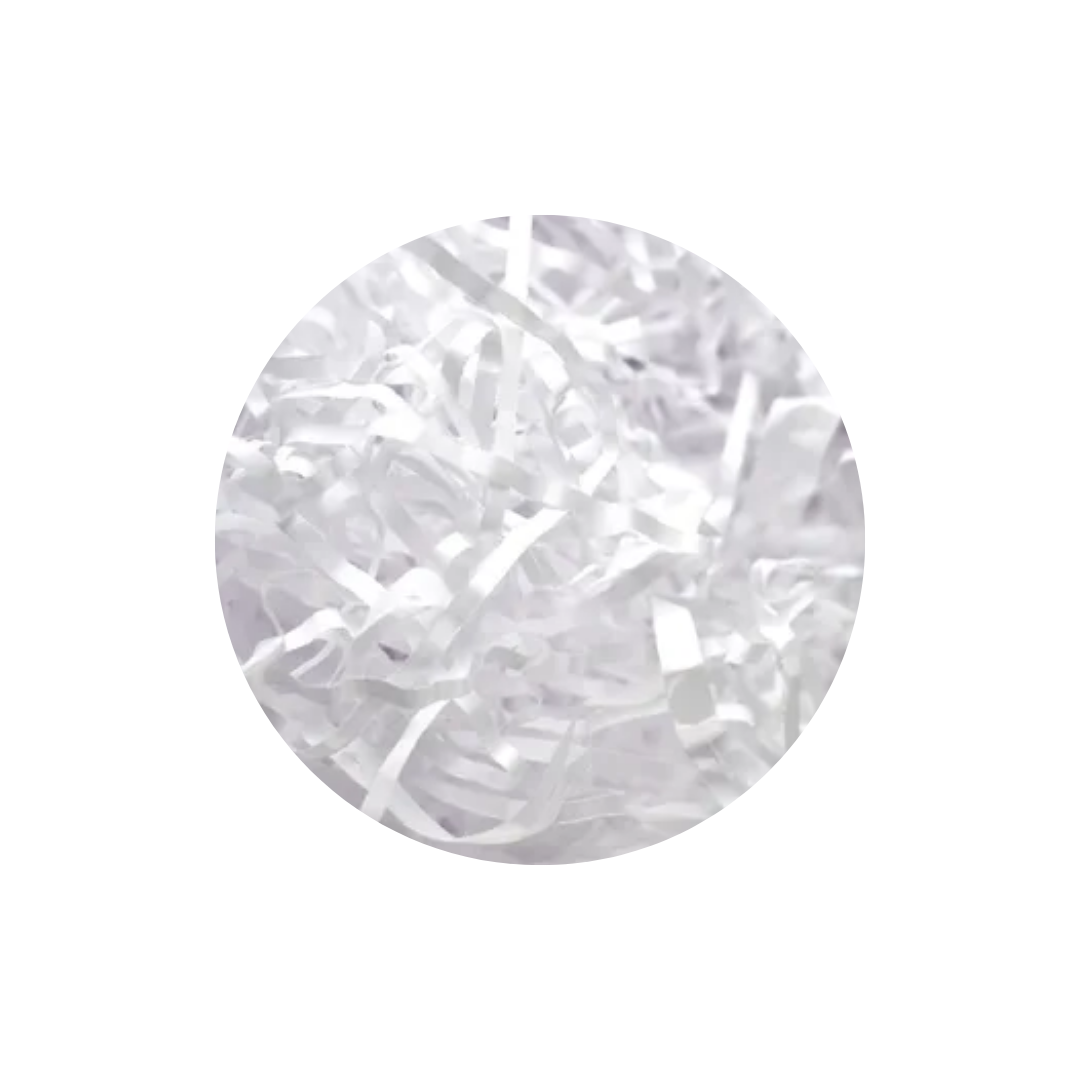 Virutas de papel de rafia con luz LED