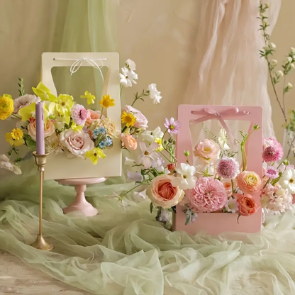 Cesta Portafolio para flores x10