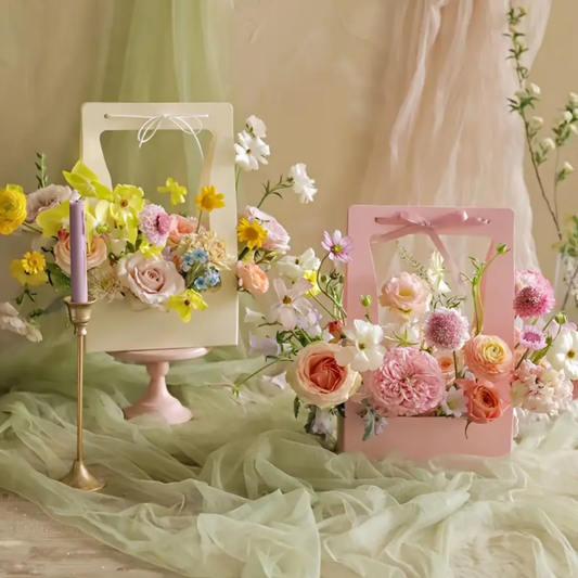 Cesta Portafolio para flores x10