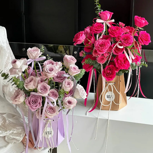 Cesta Origami para Flores x10