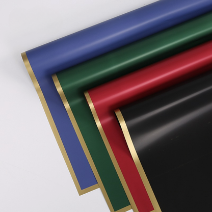 Papel Coreano Con Borde Dorado