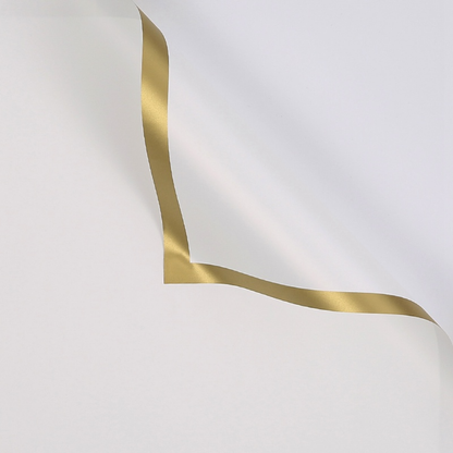 Papel Coreano Con Borde Dorado