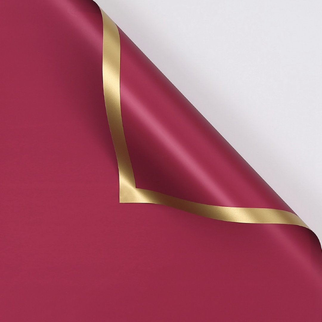 Papel Coreano Con Borde Dorado