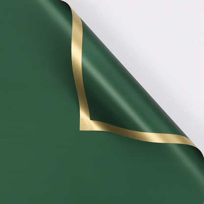 Papel Coreano Con Borde Dorado