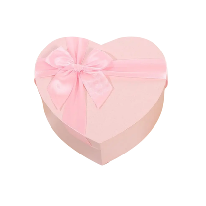 Set 3 Cajas Corazón Con Moña