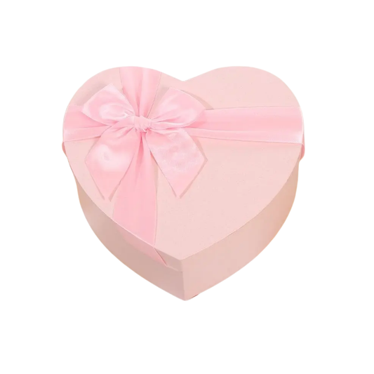 Set 3 Cajas Corazón Con Moña