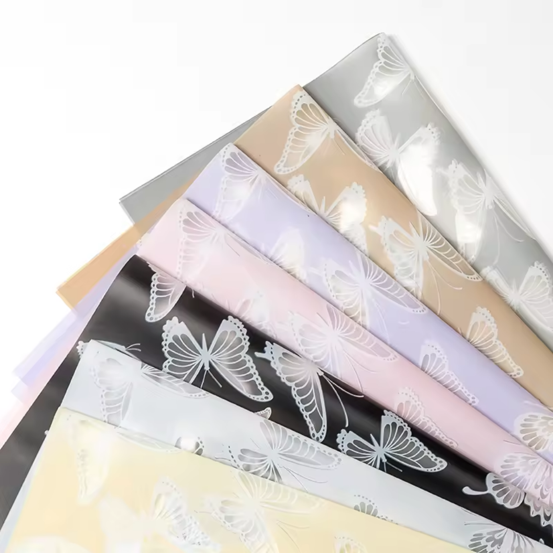 Papel Coreano Con Mariposas