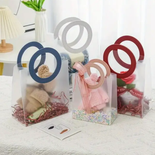 Bolsa Transparente pvc asa circular x10