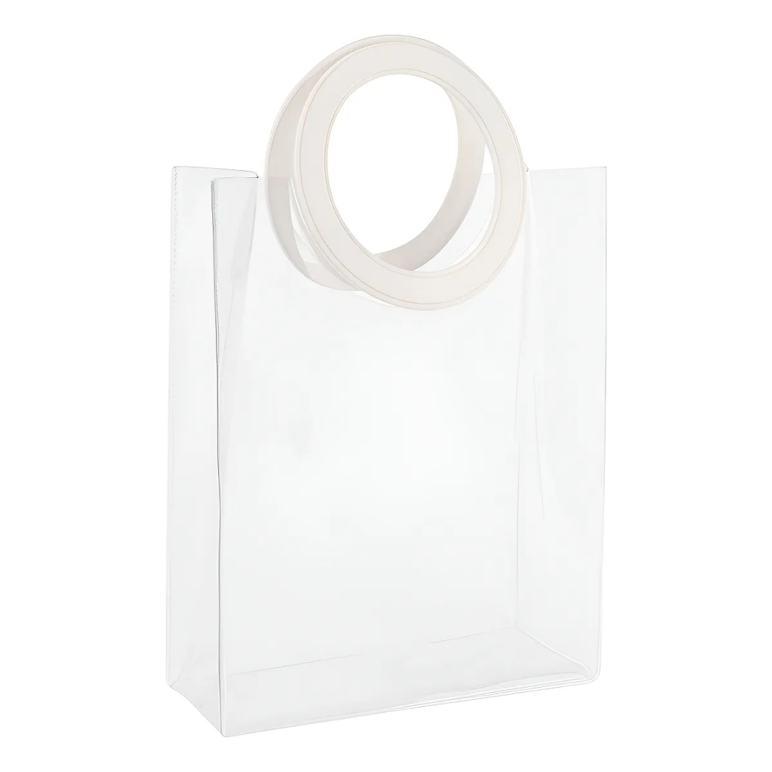Bolsa Transparente pvc asa circular x10