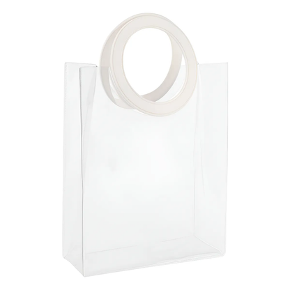Bolsa Transparente pvc asa circular x10