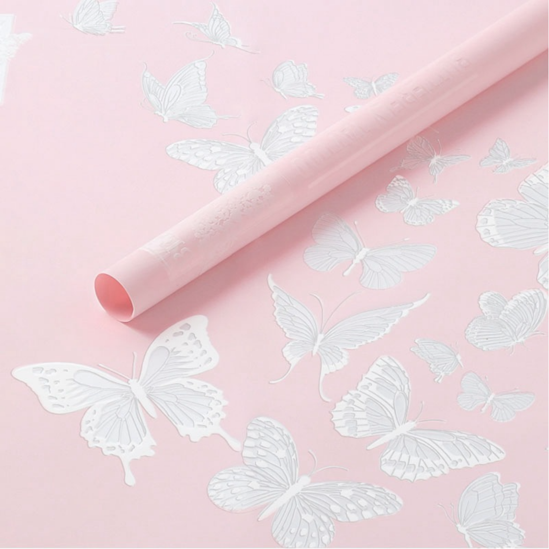 Papel Coreano Con Mariposas