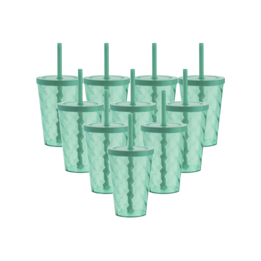 Vaso Twister Verde Agua x12