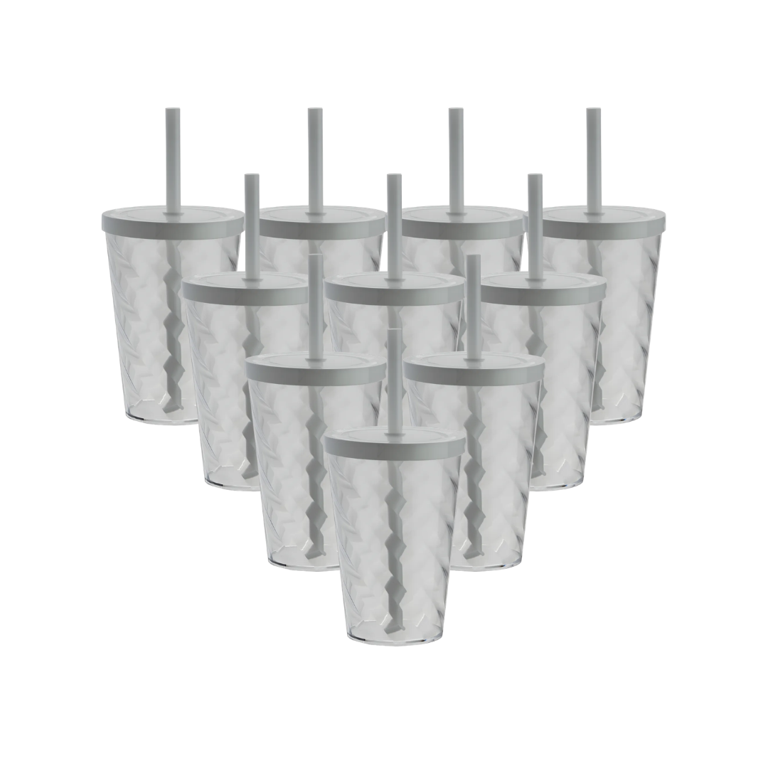 Vaso Twister Blanco x12