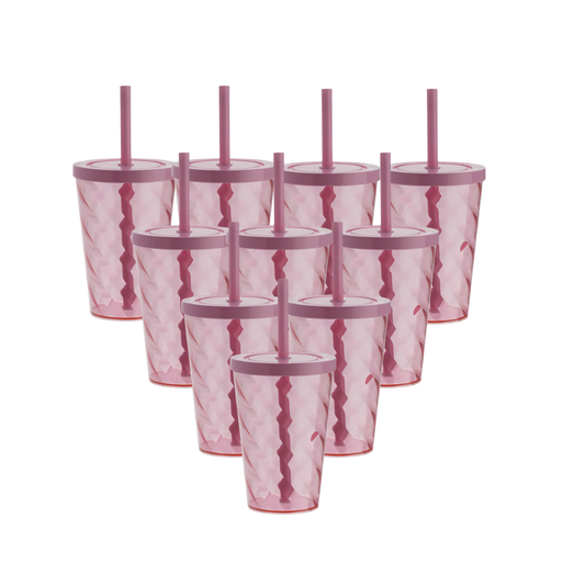 Vaso Twister Rosa x12