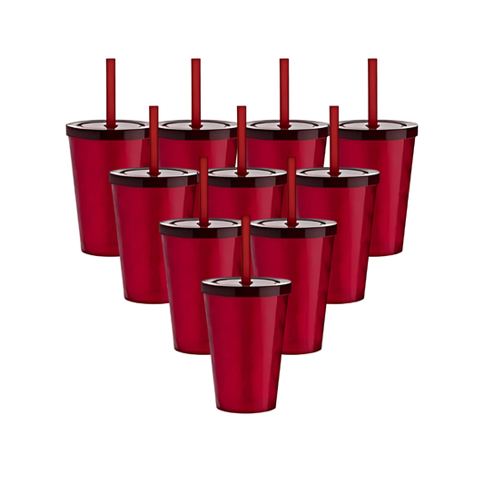 Vaso Twister Rojo x12
