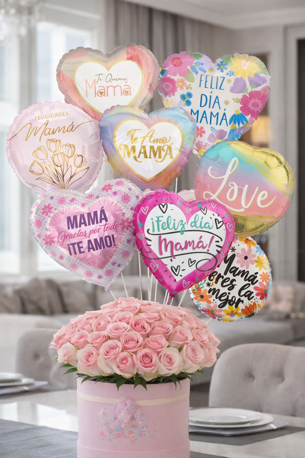 Globos 40cm Mamá x12