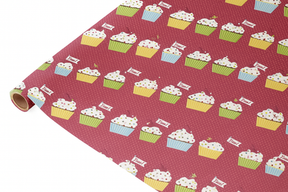 Papel de Regalo Cupcakes
