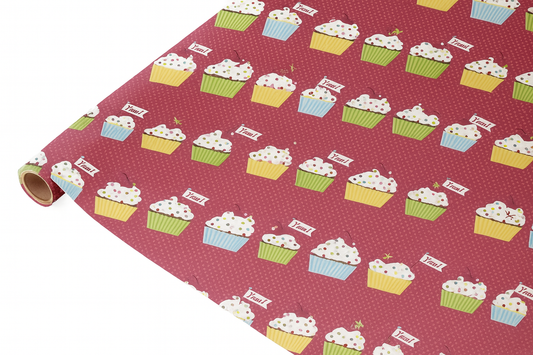 Papel de Regalo Cupcakes