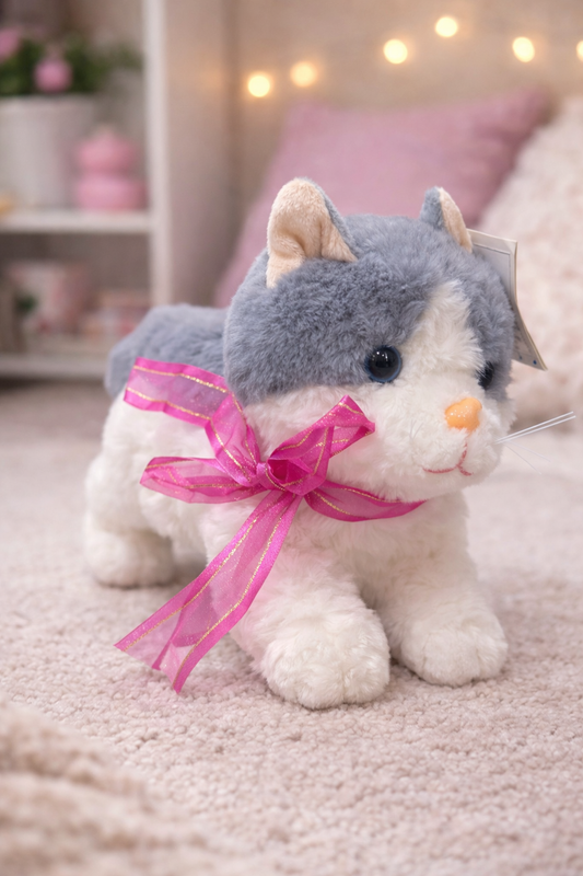 Gato Gris Con Sonido