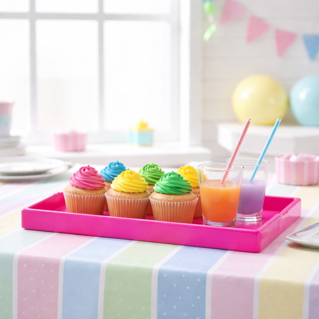 Bandeja Rectangular Fucsia