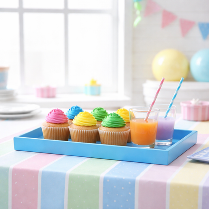 Bandeja Rectangular Celeste