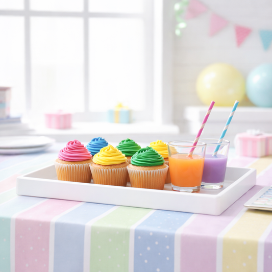 Bandeja Rectangular Blanca