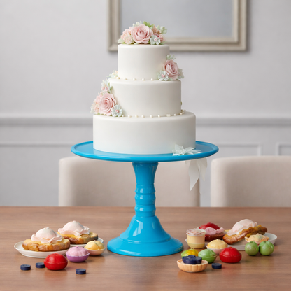Soporte de Torta 32cm Celeste