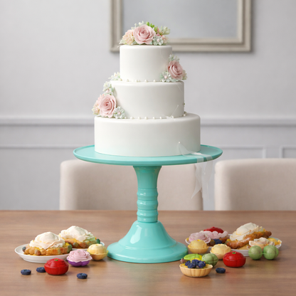 Soporte de Torta 32cm Verde Agua