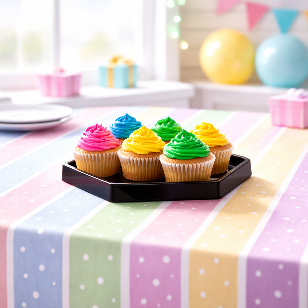 Bandeja Hexagonal Negro