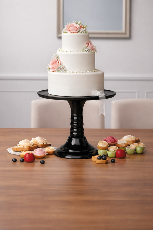 Soporte de Torta 32cm Negro