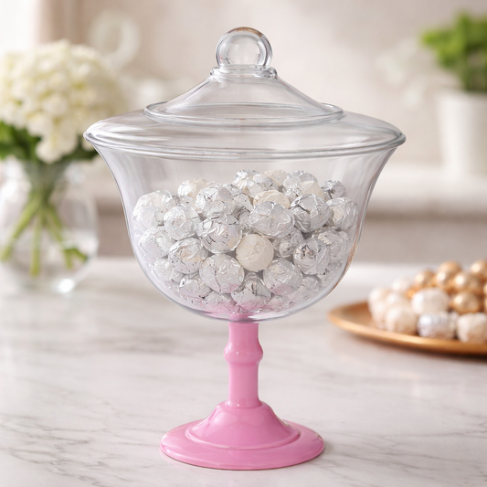 Caramelera Con Tapa Rosa