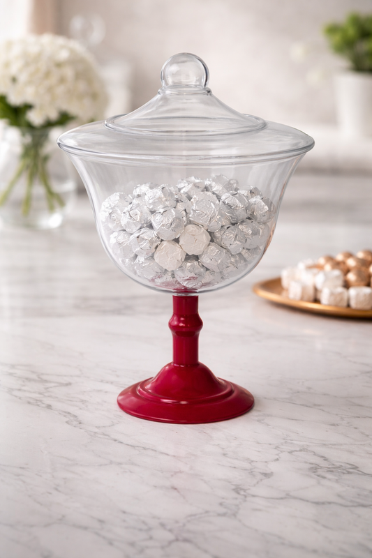 Caramelera Con Tapa Roja